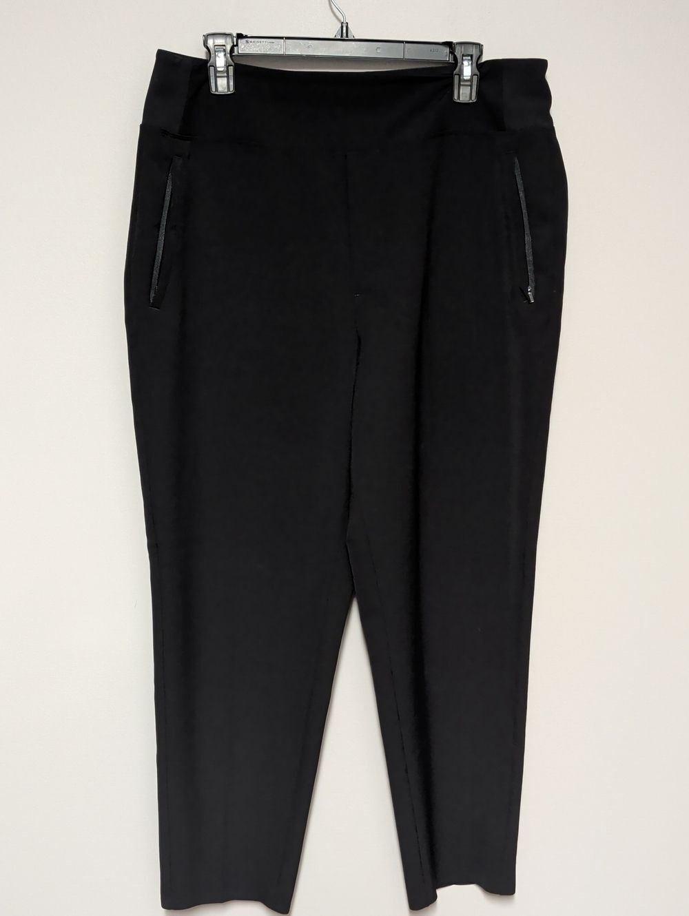Athleta Black Straight-Leg Ponte Pants